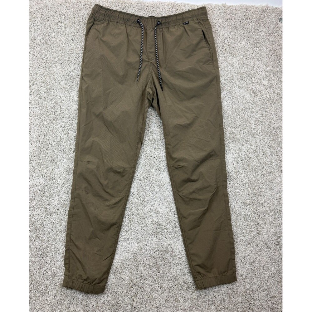 Hurley Lightweight Tech Joggers Men’s Olive Green Tapered size L